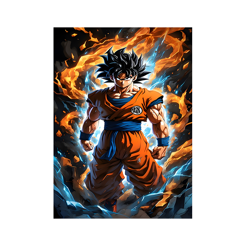 Anime Goku illustration Poster